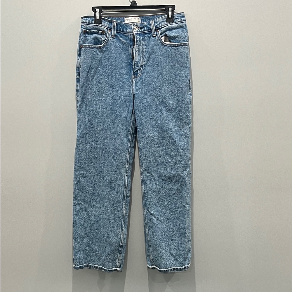 Abercrombie & Fitch Classic Blue Straight Leg Jeans